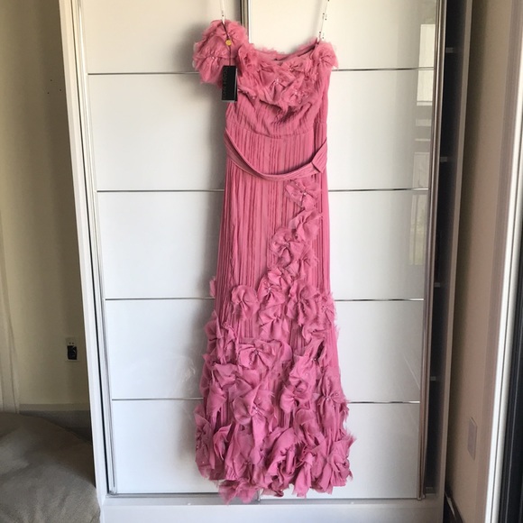 NWT Tadashi Shoji evening gown in pale pink - Picture 3 of 7